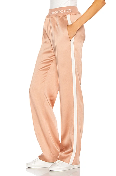 Shop Moncler Pantalone Pant In Blush