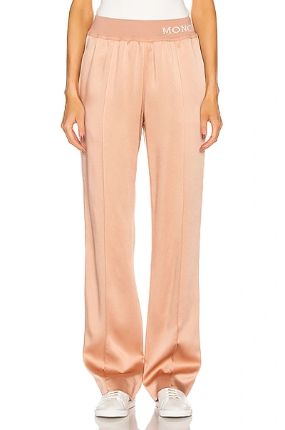 Shop Moncler Pantalone Pant In Blush