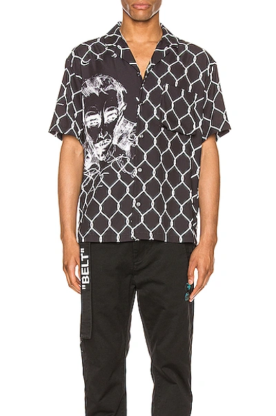 Shop Off-white Broken Fence Holiday Shirt In Black & White