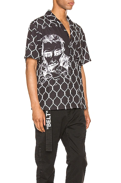 Shop Off-white Broken Fence Holiday Shirt In Black & White