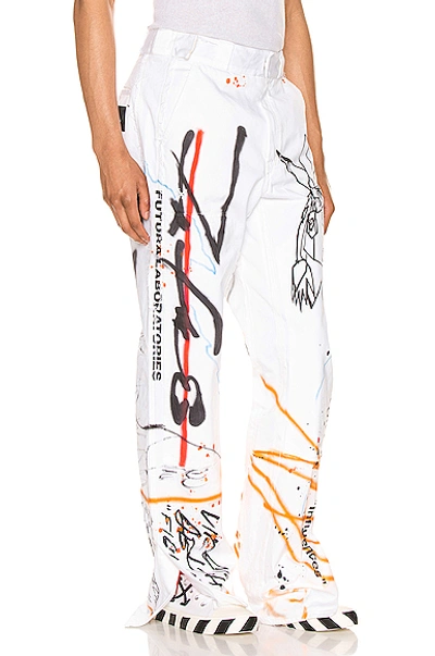 Shop Off-white Futura Carpenter Pant In White