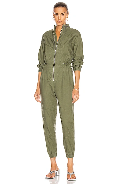 Shop Rta Halima Jumpsuit In Tomboy Green