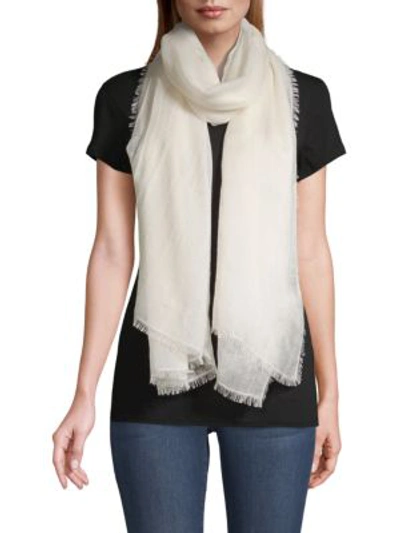 Shop Saks Fifth Avenue Women's Collection Lightweight Cashmere & Silk Scarf In Luce