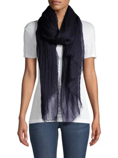 Shop Saks Fifth Avenue Collection Lightweight Cashmere & Silk Scarf In Navy