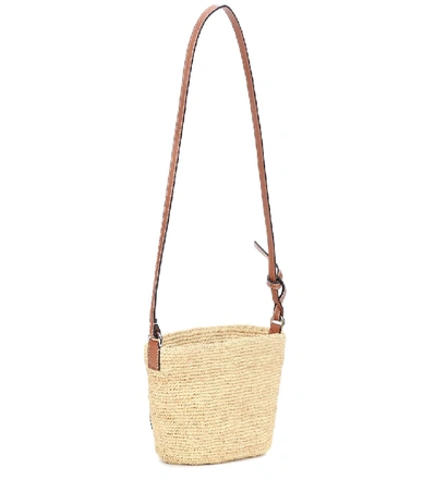 Shop Loewe Paula's Ibiza Pochette Shoulder Bag In Neutrals