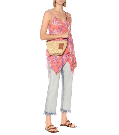 Loewe Paula's Ibiza Slit Shoulder Bag In Neutrals