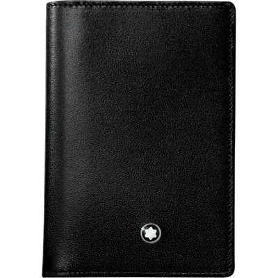 Shop Montblanc Meisterstück Business Card Holder With Gusset In Black