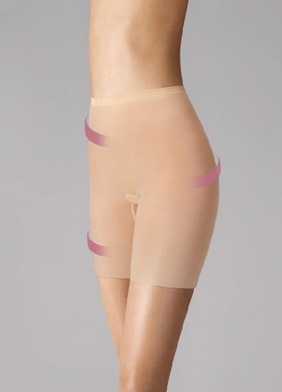 Shop St John Tulle Control Short In Nude