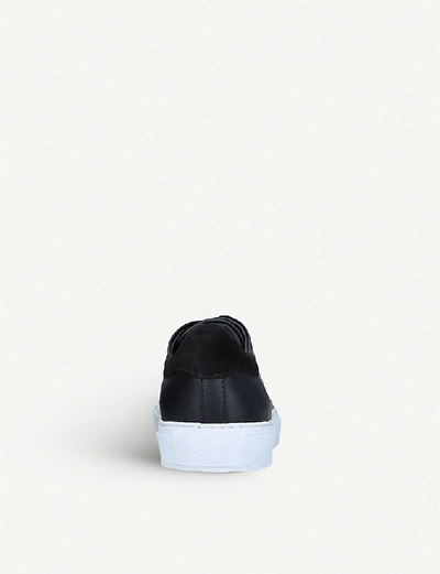 Shop Axel Arigato Clean 90 Leather Trainers In Blk/white