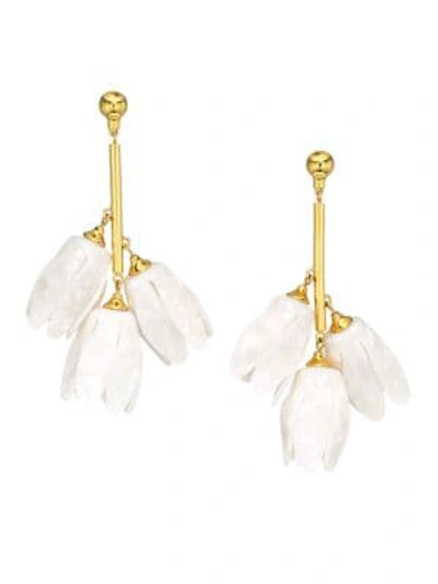 Shop Lele Sadoughi Women's Magnolia Blooms Drop Earrings In White