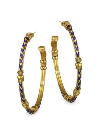 Shop Gas Bijoux Women's Bellagio Creole Hoop Earrings In Gold