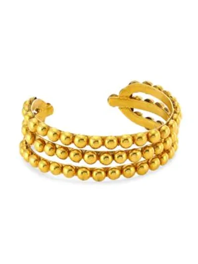 Shop Sylvia Toledano Talith 22k Goldplated Cuff Bracelet
