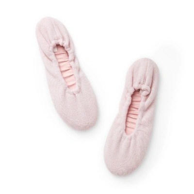 Shop Skin Cashmere Ballet Flat Shoe In Pale Pink
