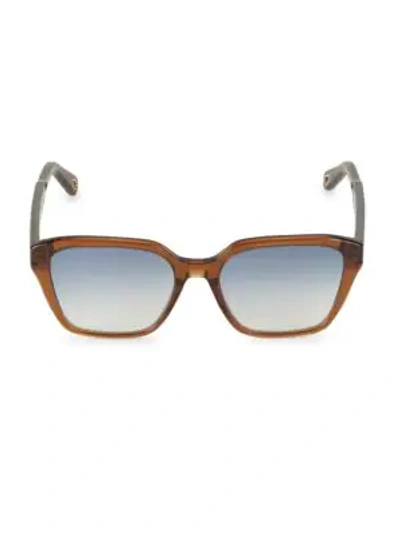 Shop Chloé Willow 52mm Square Sunglasses In Brown