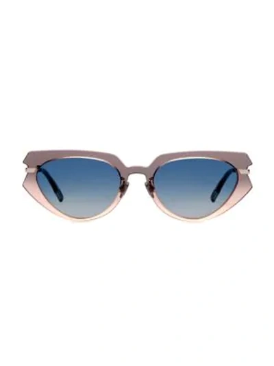 Shop Dior Attitude2 53mm Cat Eye Sunglasses In Blue