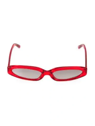 Shop Linda Farrow 57mm Cat Eye Sunglasses In Red