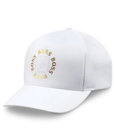 Shop Hugo Boss Boss Men's Cap-circle White Hat