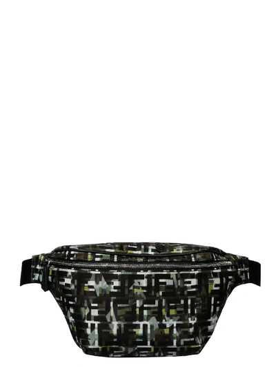 Shop Fendi Ff Camouflage Belt Bag In Green