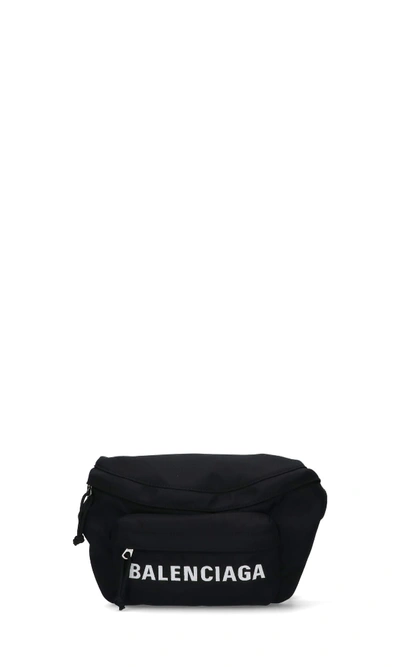 Shop Balenciaga Wheel Fanny Pack In Black