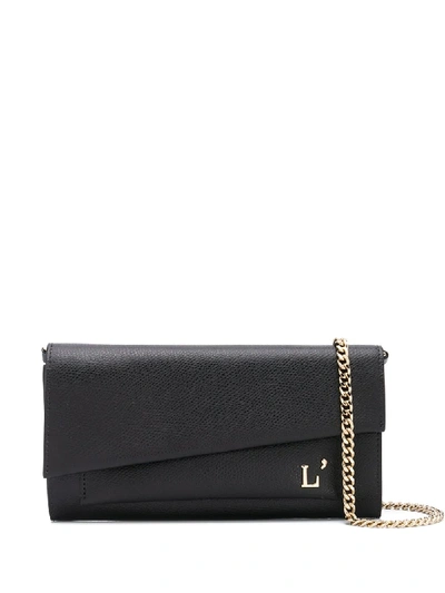 Shop L'autre Chose Mini Porfolio Crossbody Bag In Black