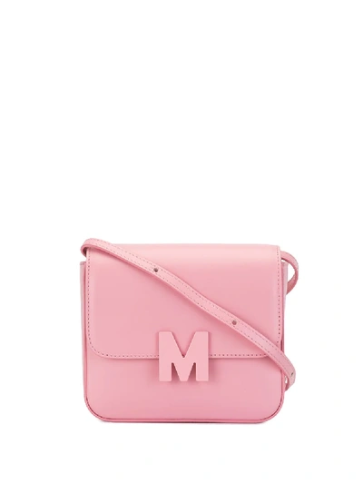 Shop Msgm Handtasche Mit Logo In Pink