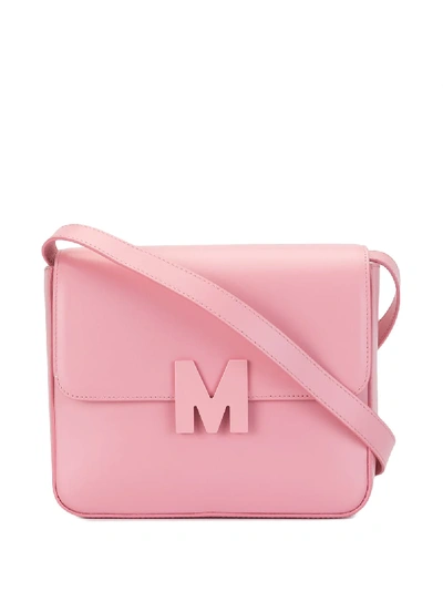 Shop Msgm 'm' Logo Bag In Pink