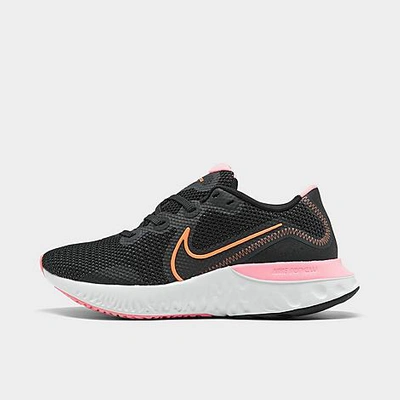 Shop Nike Women's Renew Run Running Shoes In Black/orange Pulse/white/pink