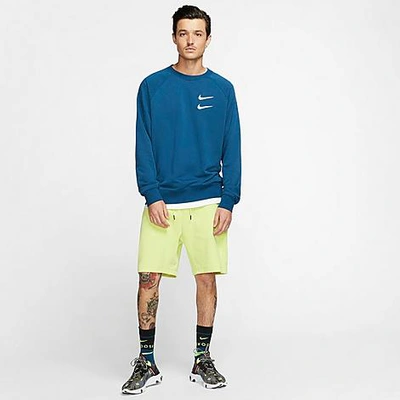 Shop Nike Men's Sportswear Tech Fleece Shorts In Green