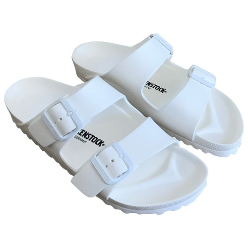 white rubber birkenstocks