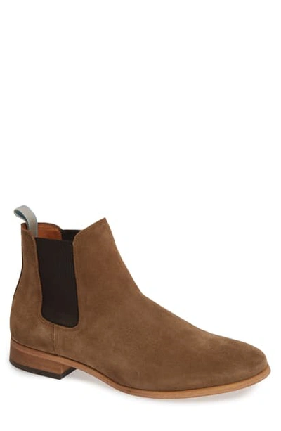 Shop Shoe The Bear Dev Chelsea Boot In Tobacco Suede