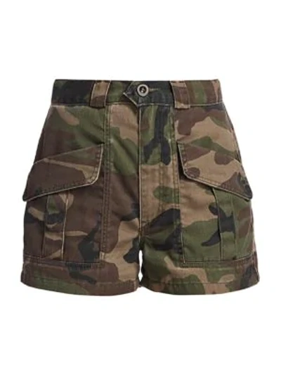 Shop Trave Lucy High-waist Camo Shorts In The Big Battle