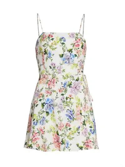 Shop Alice And Olivia Trixie Gardenia Mini Dress