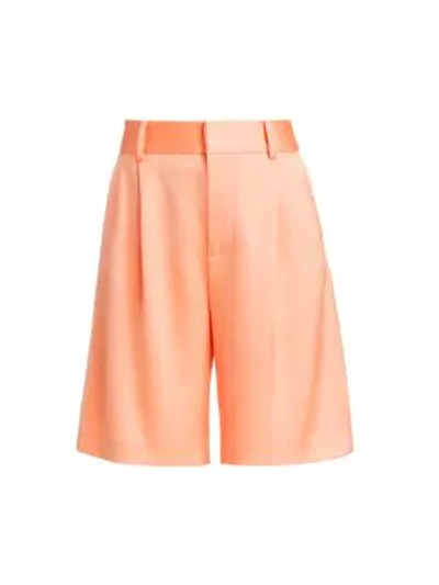 Shop Alice And Olivia Eric Bermuda Shorts In Light Peach