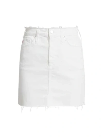 Shop Ag Vera Denim Mini Skirt In Retro White