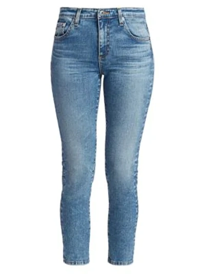 Shop Ag Prima Mid-rise Crop Cigarette Jeans In 16 Years Electrified