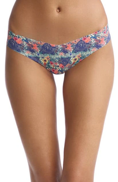 Shop Commando Print Microfiber Thong In Panther Flora