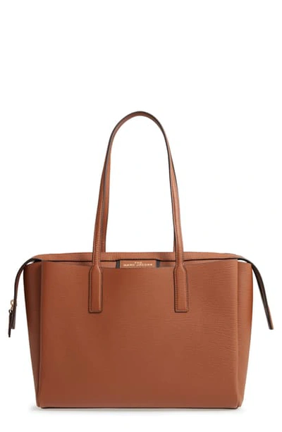 Shop The Marc Jacobs Protege Leather Tote In Brown