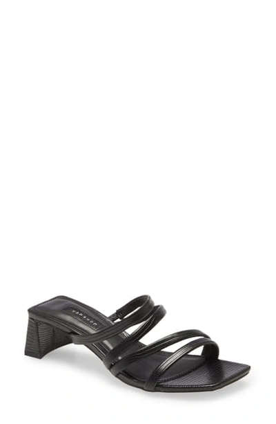 Shop Topshop Dixie Strappy Sandal In Black