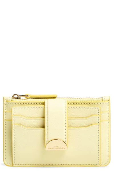Shop The Marc Jacobs Leather Card Case In Meringue
