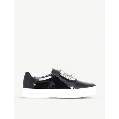 Shop Roger Vivier Sneaky Viv Leather Trainers In Black