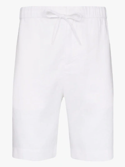 Shop Frescobol Carioca Felipe Sport Shorts In White