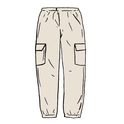 Pre-owned Supreme  Wide Wale Corduroy Cargo Pant Natural