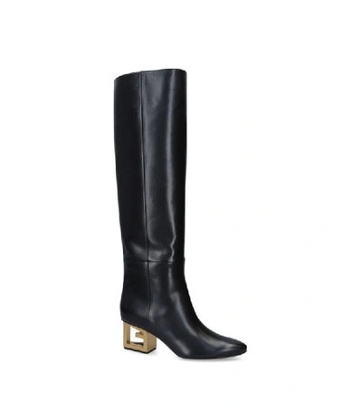 Shop Givenchy Triangle Knee-high Boots 60