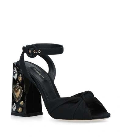 Shop Dolce & Gabbana Heart-embellished Keira Sandals 105