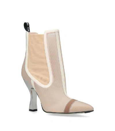 Shop Fendi Mesh Ankle Boots 100