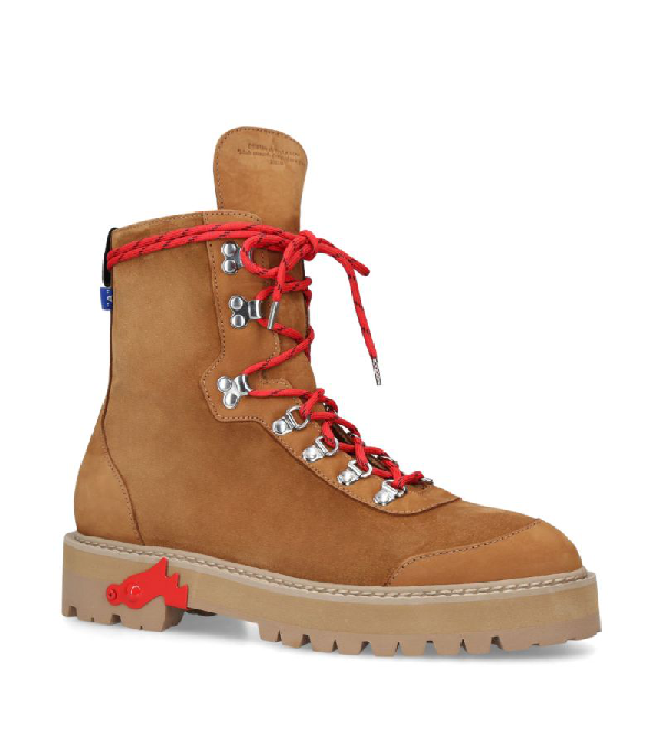 off white suede boots