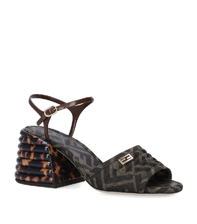 Shop Fendi Leather Bombay Sandals 65