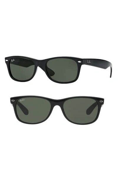 Shop Ray Ban Standard New Wayfarer 55mm Sunglasses In Black