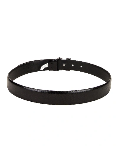 Shop Off-white Twist Arrow Belt In Black