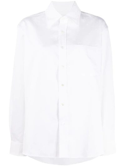 Shop Marine Serre Moon Print Shirt In White